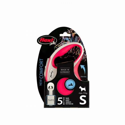 Flexi New Comfort Taśma "S" 5m Do 15kg Czerwona