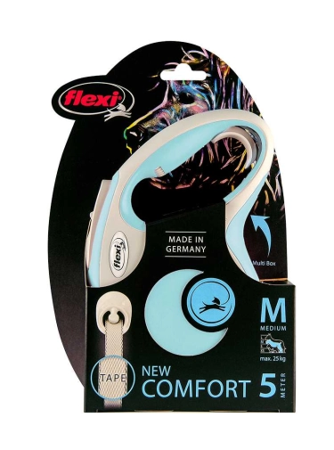 Flexi New Comfort Taśma "M" 5m Do 25kg Błękitna