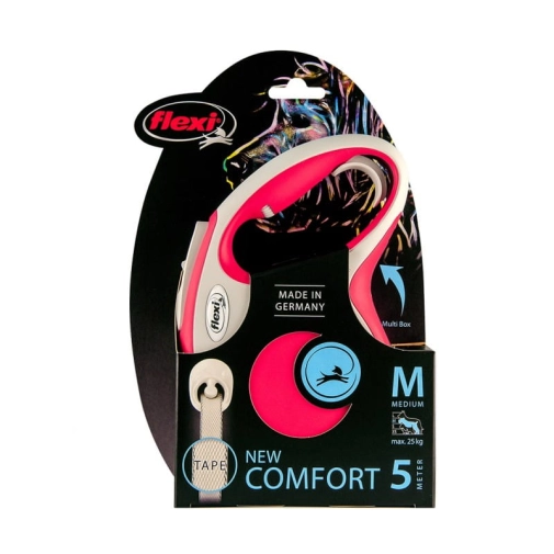 Flexi New Comfort Taśma "M" 5m Do 25kg Czerwona