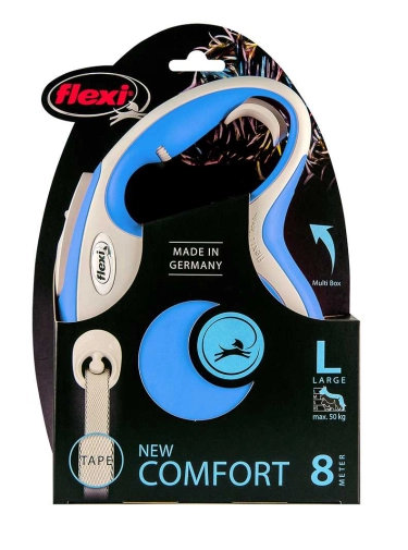 Flexi New Comfort Taśma "L" 8m Do 50kg Niebieska