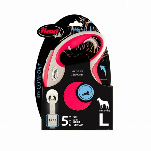 Flexi New Comfort Taśma "L" 5m Do 60kg Czerwona