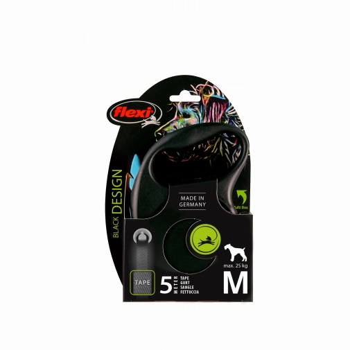 Flexi Black Design "M" 5m Do 25kg Niebieska