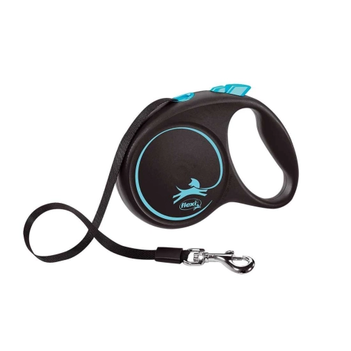 Flexi Black Design "M" 5m Do 25kg Niebieska