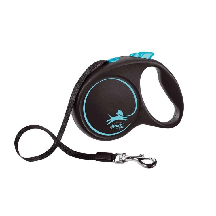 Flexi Black Design "M" 5m Do 25kg Niebieska