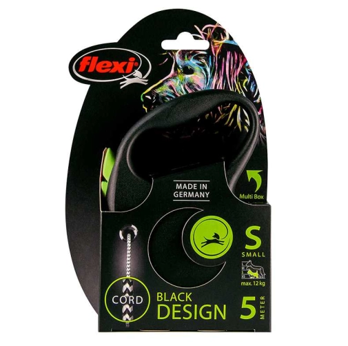 Flexi Black Design Linka "S" 5m 12kg Zielona