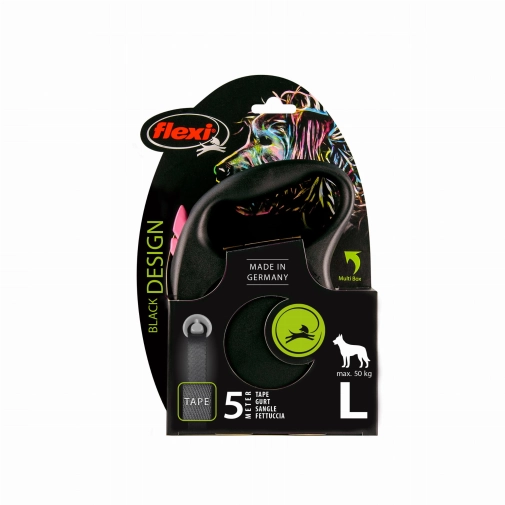 Flexi Black Design Taśma "L" 5m Do 50kg Różowa