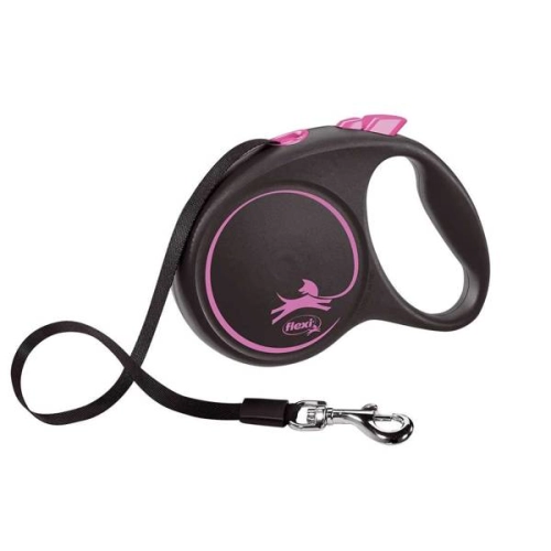 Flexi Black Design Taśma "L" 5m Do 50kg Różowa