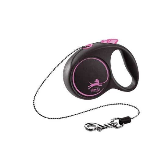 Flexi Black Design Linka "XS" 3m 8kg Różowa