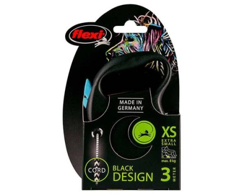 Flexi Black Design Linka "XS" 3m 8kg Niebieska