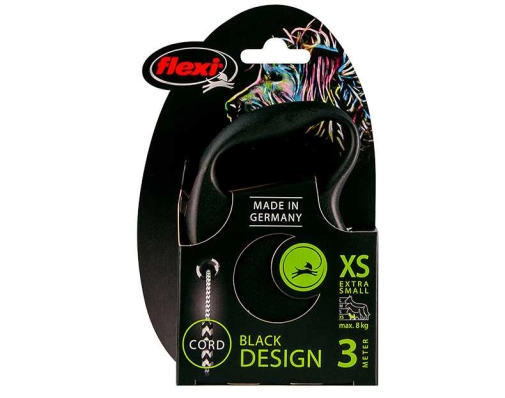 Flexi Black Design Linka "XS" 3m 8kg Czarna