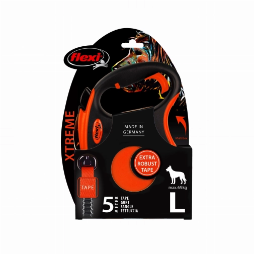 Flexi Xtreme Taśma "L" 5m 65kg Pomarańczowa