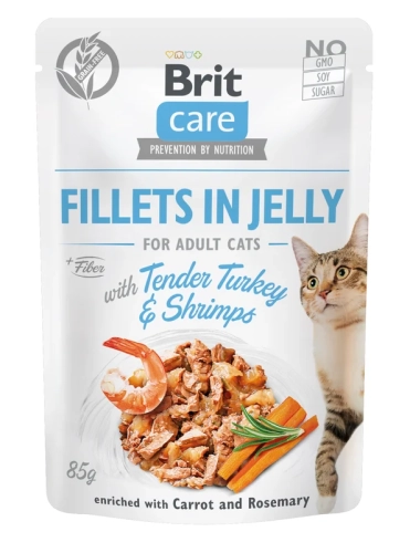 Brit Care Cat Tender Indyk I Krewetki 85g