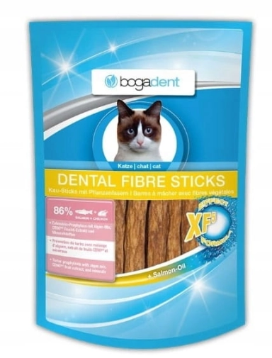 Bogadent Enzyme Fibre Sticks Łosoś&kurczak 50g Przysmaki Dla Kota