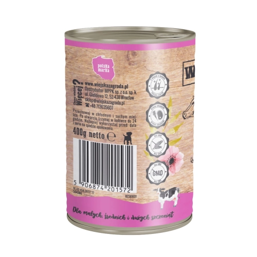 Wiejska Zagroda Szczeniak Mięsna Uczta 400g