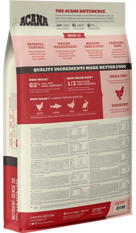 Acana Cat Adult Indoor Entrée 4,5kg