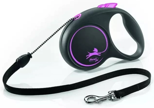 Flexi Black Design "S" 5m 12kg Różowa