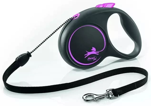 Flexi Black Design "S" 5m 12kg Różowa