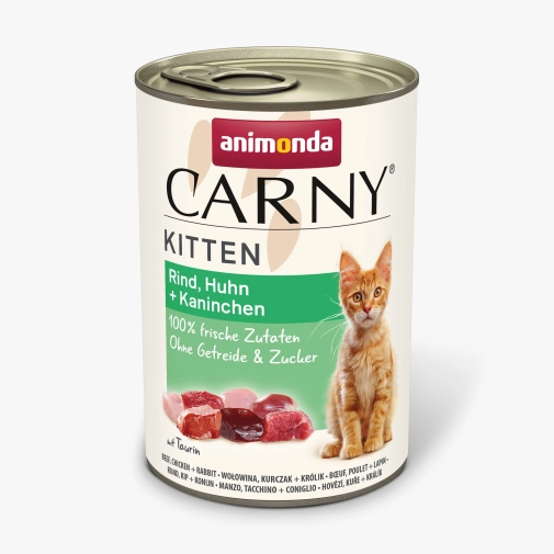 \Karma Dla Kota Animonda Carny 400g Kitten Wołowina, Kurczak I Królik