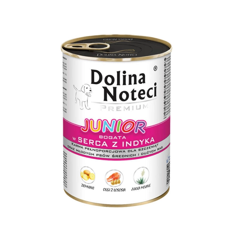 Dolina Noteci Premium Junior Serca Indycze 400g