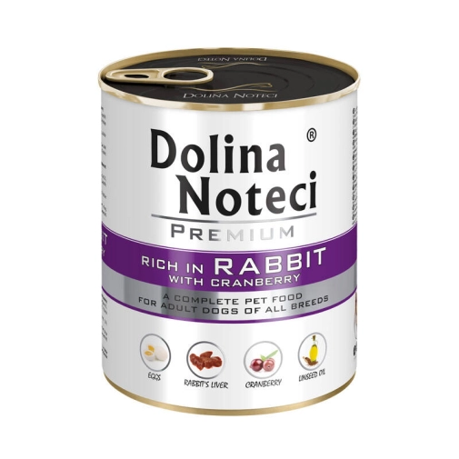 Dolina Noteci Premium Z Królikiem I Żurawiną 800g