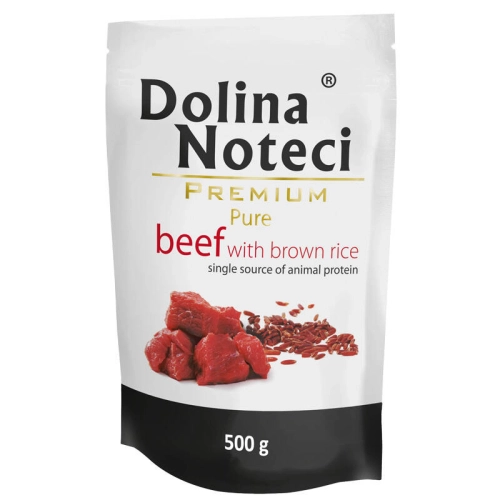 Dolina Noteci Premium Pure Wołowina Z Brązowym Ryżem 500g