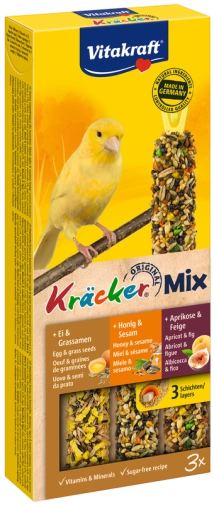Vitakraft Kracker Dla Kanarka Trio 3szt Morela/Jajko/Miód