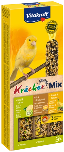 Vitakraft Kracker Dla Kanarka Trio Mix Jajko/Kiwi/Sezam 2szt