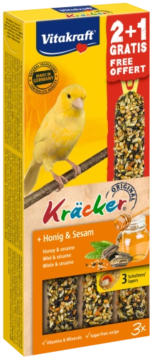 Vitakraft Kracker Dla Kanarka Z Miodem I Sezamem 2+1