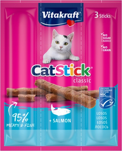 Vitakraft Cat Stick Mini 3szt Łosoś 18g