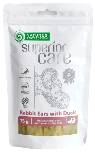 Nature's Protection Sc Przysmak Dla Psa Uszy Królicze Z Kaczką 75g