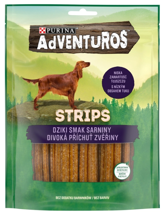Purina Adventuros Strips 90g Przysmak Dla Psa