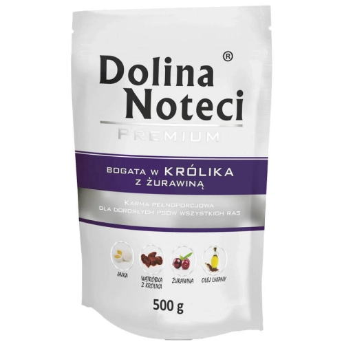 Dolina Noteci Premium Królik Z Żurawiną 500g