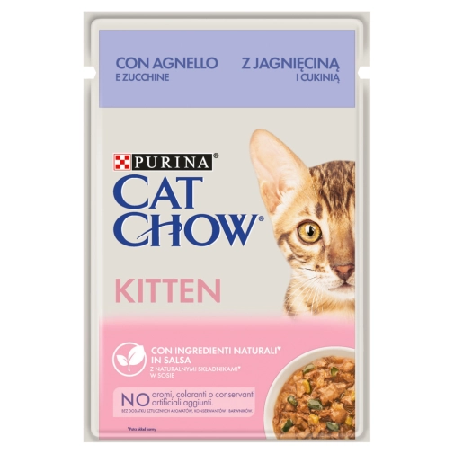 Purina Cat Chow Kitten Jagnięcina Z Cukinią 85g