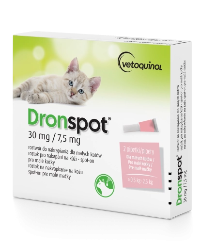 Vetoquinol Dronspot 2x0,35ml Dla Małych Kotów 0,5-2,5kg