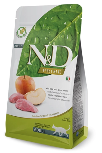 N&D Prime Boar&Apple Adult Cat 1,5kg