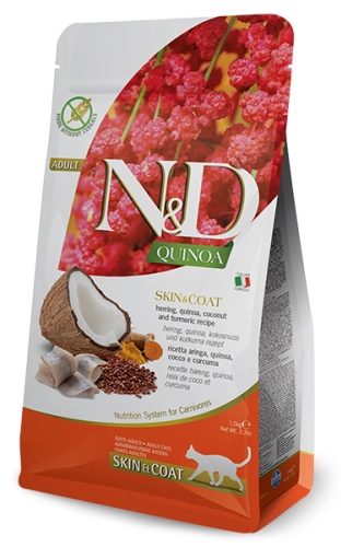 N&D Quinoa Skin&Coat Herring Cat 300g