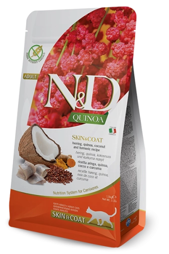 N&D Quinoa Skin&Coat Herring Cat 300g