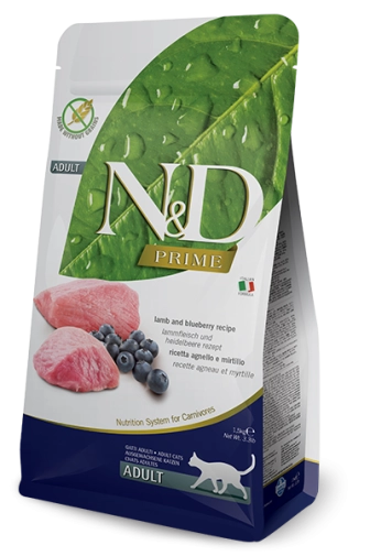 N&D Prime Lamb&Blueberry Adult Cat 300g