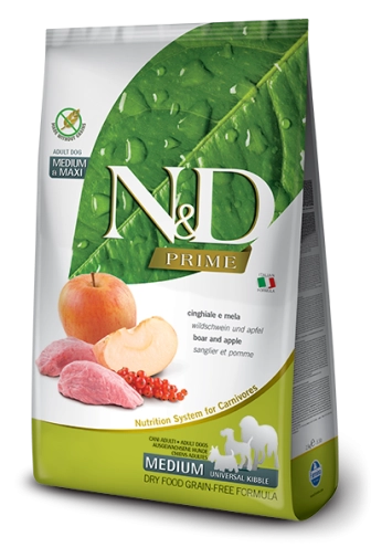 N&D Prime Boar With Apple Adult Medium And Maxi 800g