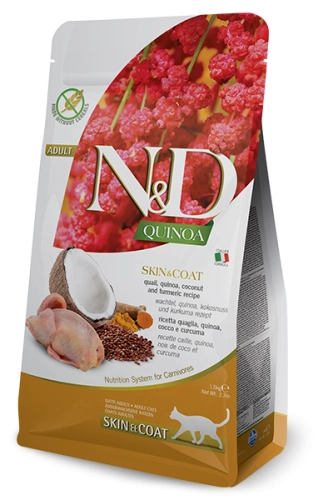 N&D Quinoa Skin&Coat Quail Cat 300g