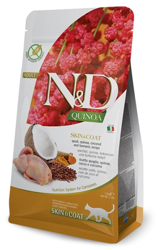 N&D Quinoa Skin&Coat Quail Cat 300g