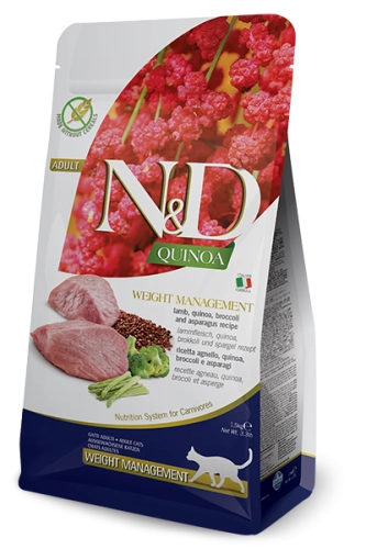 N&D Quinoa Weight Management Lamb Cat 300g