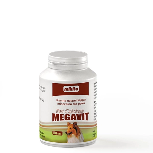 Mikita Pet Calcium Megavit 50 Tabletek