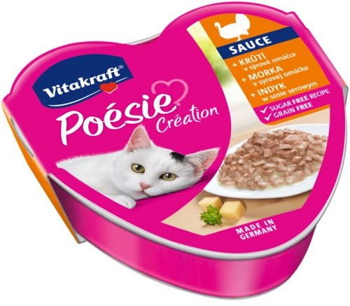 Vitakraft Poesie Creation Indyk W Sosie Serowym 85g