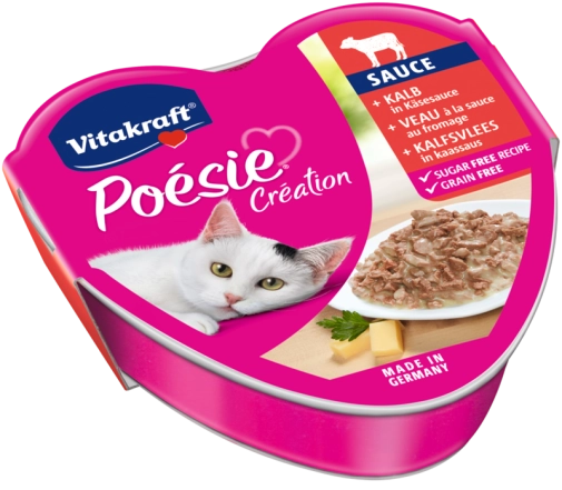 Vitakraft Poesie Creation Serce Cielęcina I Ser Sos 85g