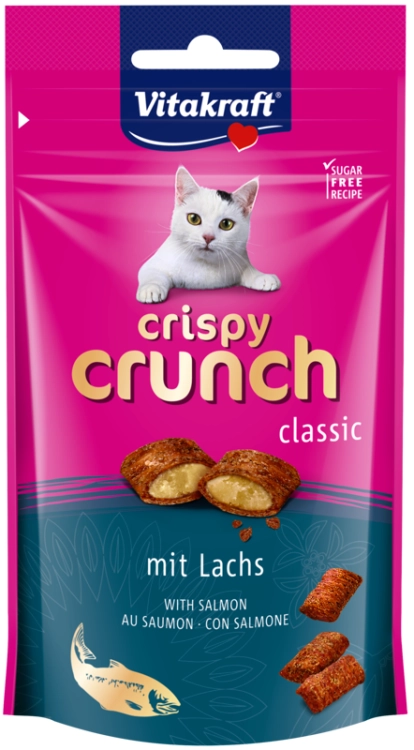 Vitakraft Przysmak Dla Kota Crispy Crunch Łosoś 60g