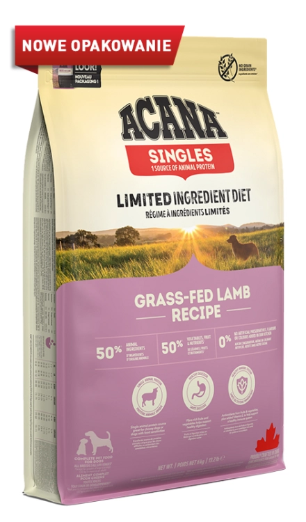 Acana Singles Lamb Grass-fed 6kg