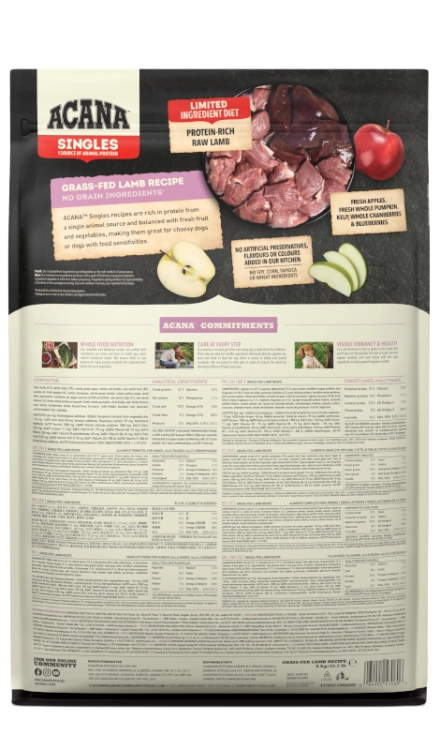 Acana Singles Lamb Grass-fed 6kg