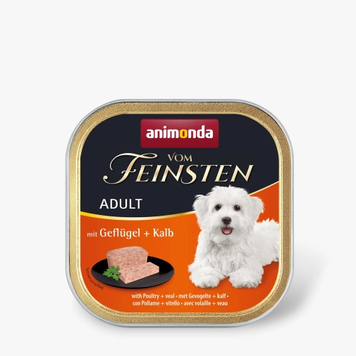 Karma Dla Psa Animonda Vom Feinsten Adult 150g Drób Z Cielęciną