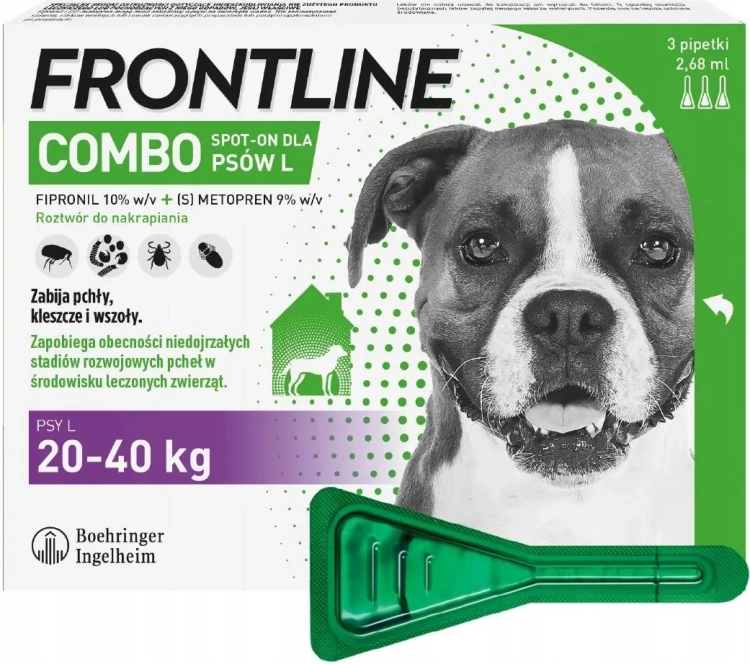Frontline Combo -l- Psy Od 20 Do 40 Kg 1pipeta